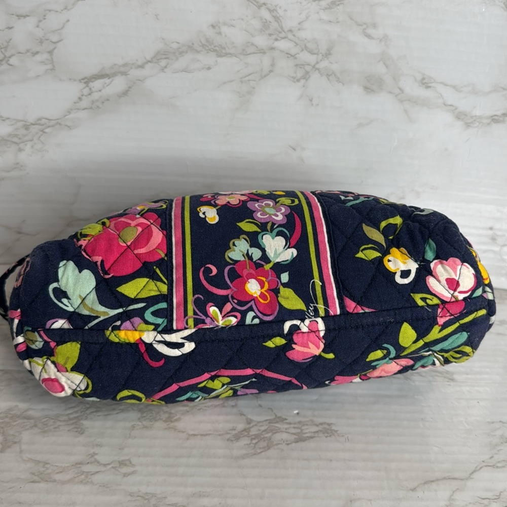 Vera Bradley Large Cosmetic Bag multicolor floral cute spring print - Picture 5 of 6
